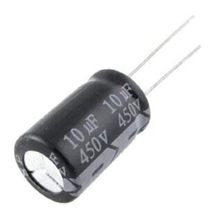 10uF 450V 20% Plugin,D10xL20mm Aluminium Electrolytic Capacitors Leaded ROHS
