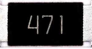 SMD Chip Resistor – 470Ω (471), 1W, ±5%, 2512 Package, Thick Film, ROHS
