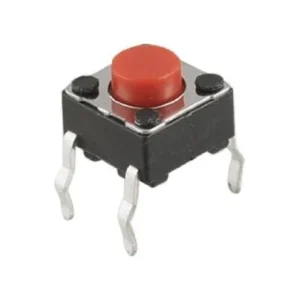 6x6x5mm Tactile Push Button Switch Red (Pack of 10)